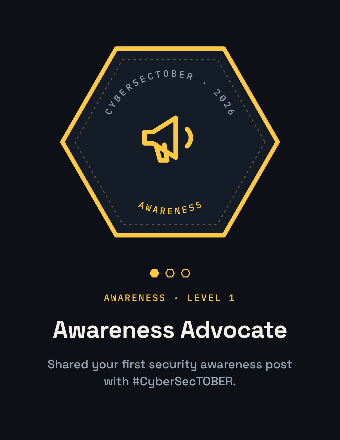 Awareness Advocate badge